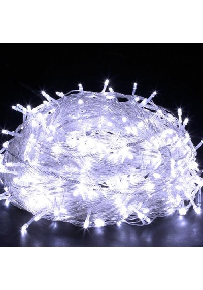 Tayfun 10 Metre Led Işık Beyaz Led Işık Parti,doğum Günü,sünnet, Yılbaşı Ağacı Süsleme Beyaz