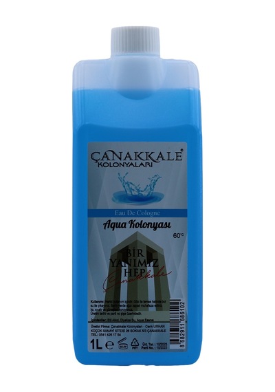 Çanakkale Kolonyaları Aqua Okyanus Kolonyası Bidon Korumalı Kapak - Yeni Model 1 L