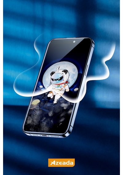 Azeada İphone 12 Pro Max Uyumlu Temperli Cam Ekran Koruyucu Hd, Çizilmez, Metal Kutu