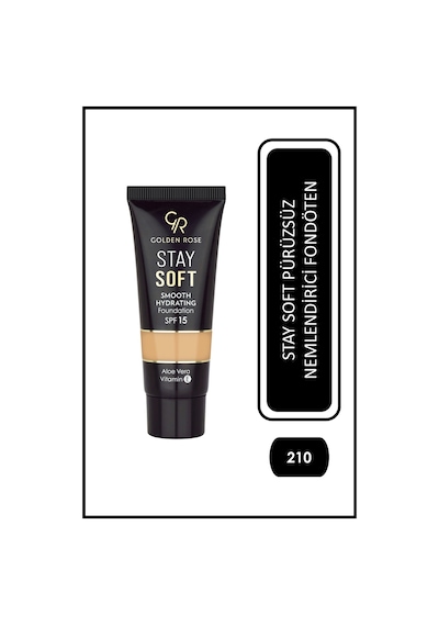 Golden Rose Stay Soft Smooth Hydrating Foundation No: 210 - Nemlendirici Fondöten Spf 15