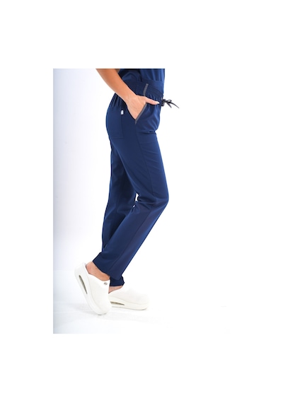 Lacivert Renk Hipoya Çamaşır Suyuna Dayanıklı Scrubs Takım İş Kıyafeti Unisex Model Lacivert