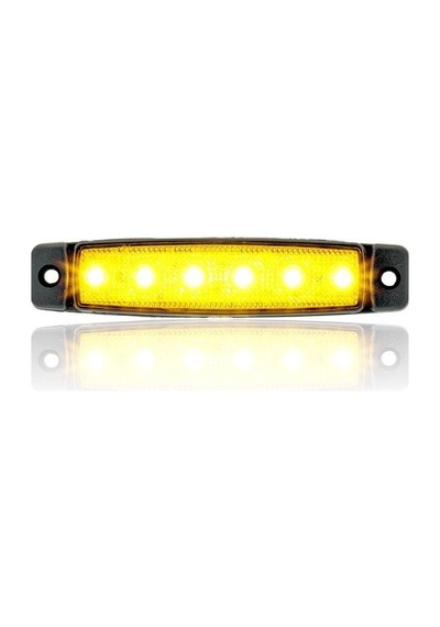 Sanel 12v Üniversal Parmak 6 Led Basamak Sarı Sbb12y6