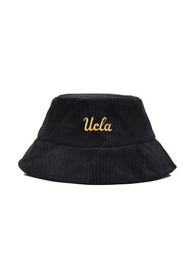 Ucla Carrıe Siyah Bucket-kadife Nakışlı - Unisex Şapka Siyah