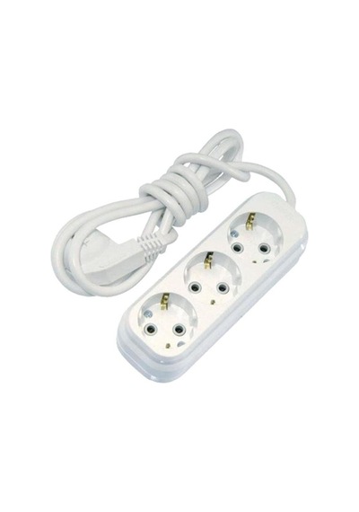 Ara Kablo Uzatma 3'lü Priz - 3 Metre Elektrik Ara Kablo 1