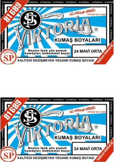 Viktoria Mavi Orta Kumaş Boya x 2 Adet
