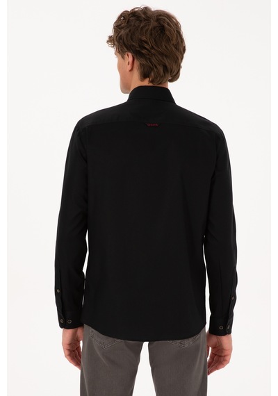 U.s. Polo Assn. Erkek Siyah Gömlek Basic 50307659-vr046 Siyah U.s. Polo Assn. Erkek Siyah Gömlek Basic 50307659-vr046 Siyah