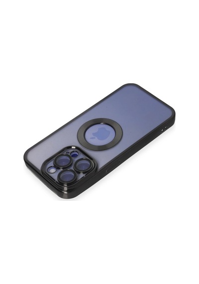 Muratech Newface Apple Uyumlu iPhone 15 Pro Kılıf Slot Silikon - Siyah