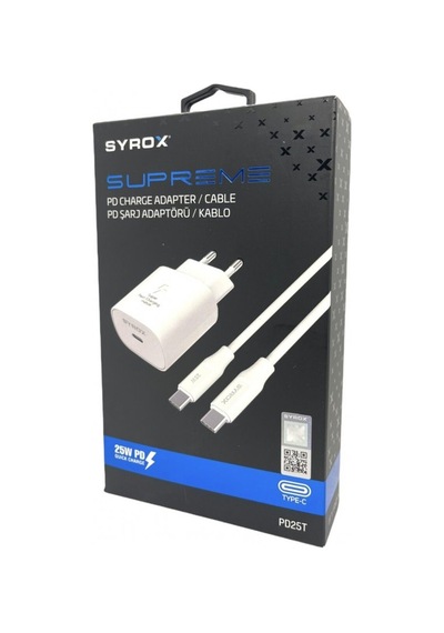Syrox Pd25t 25w Pd Type-c Şarj Set