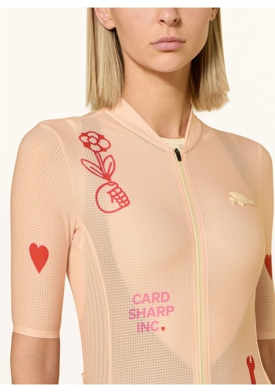 Cafe Du Cycliste Kadın Radtrikot Angelına Performance Fit T-shirt Turuncu Xl