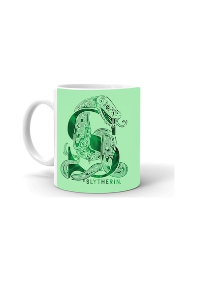 Slytherin Baskılı Seramik Beyaz Kupa