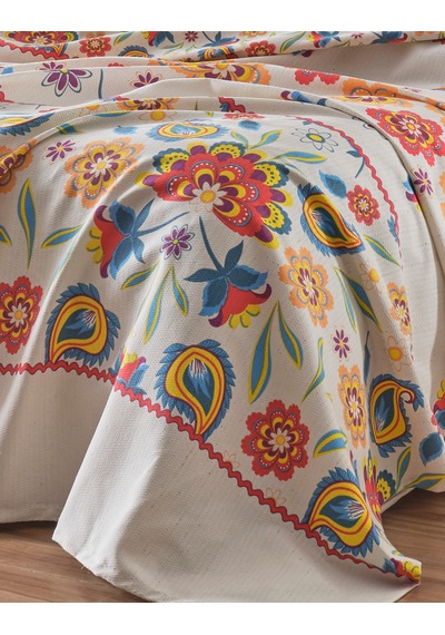 Loyal Home Çift Kişilik 4 Parça Pike Takımı 200x240 Cm Pembe