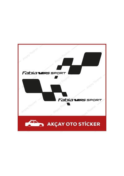 Fabia Vrs Sticker (Takım Set) Fabia Sticker Vrs Arma Sticker