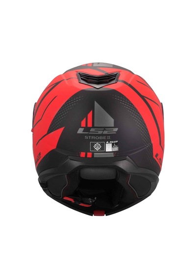 Ls2 Strobe 2 Code Çene Açılır Kask Mat Siyah Kırmızı