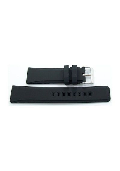 Siyah Kokusuz Silikon 26Mm Saat Kordonu Yumuşak Spor Kayışı Küt (498622075)