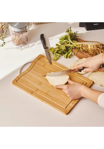 Karaca Owen Rectangle Large Bambu Kesme Tahtası Çok Renkli