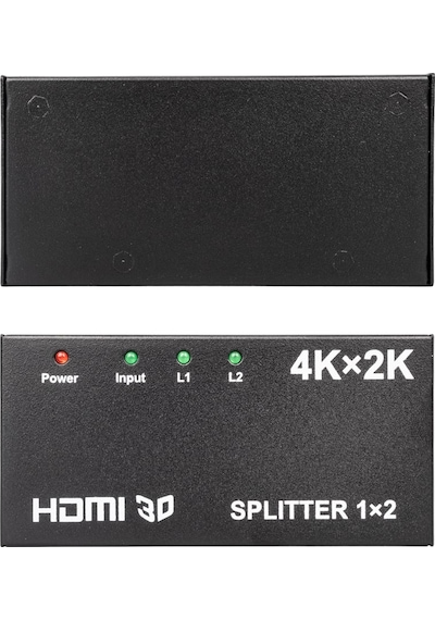 Ayt Fully G-538f 2 Port Hdmi Splitter Dağıtıcı 2 Li Hdmi Çoklayıcı