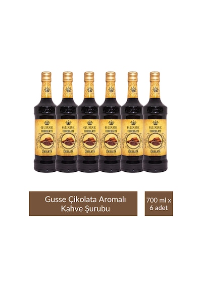 Gusse Çikolatalı Aromalı Kokteyl Şurubu 700 Ml X 6 Adet Diğer