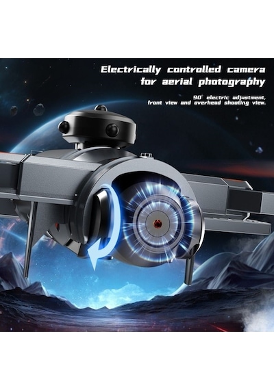 Ae22 Gps Destekli Hd Kameralı Katlanabilir Drone Brushless Motor, Wi-fi Canlı Görüntü, 360 Dönüşlü Drone-1693