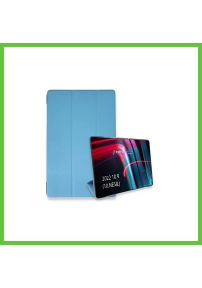 Bezos Apple iPad Uyumlu 2025 10.9 10.nesil A16 Kılıf Tablet Smart Kılıf - Mavi Dmc