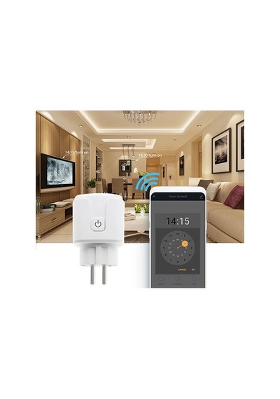 16a Beyaz Akıllı Priz, Wi-fi Ve Çocuk Korumalı