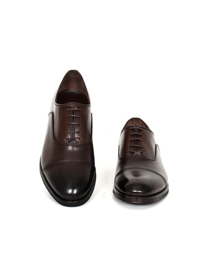 Hakiki Antik Deri Oxford Model Erkek Ayakkabı - Tuna 5305 Kahverengi