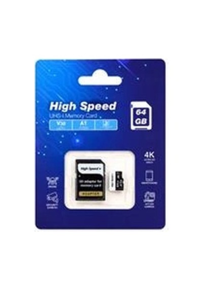 Elba High Speed 64gb A1 V30 U3 Micro Hafıza Kartı Class10 Kdo
