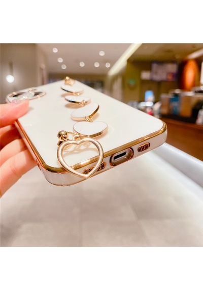 Ally Apple Uyumlu iPhone 13 Mini 5.4Inç Kilif Kalp Bileklik Tutuculu Lüx Sili 416568510