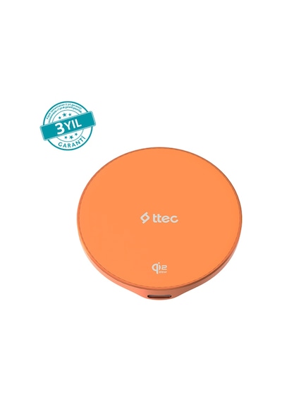 Ttec Aircharger Pro 2 Touch Qi2.2/magsafe Özellikli 25w Apple iPhone Uyumlu/android Kablosuz Hızlı Şarj Aleti Turuncu