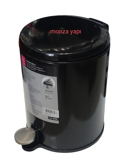 Primanova Cigo Pedallı Çöp Kovası Soft Siyah 6 L Siyah
