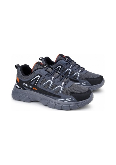 Sky Max Big Size Erkek Sneaker Ayakkabı Battal Boy Gri 45-47 Antrasit - Gri