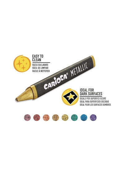 Carioca Metalik Maxi Pastel Boya Kalemi 8'Li