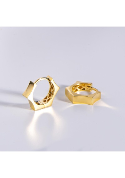 14 Ayar İtalyan Yıldız Altın Küpe 3,15 Gr-6071