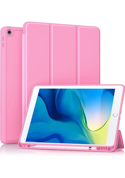 Apple Uyumlu iPad 8. Nesil 10.2" Kılıf Kalem Bölmeli Smart Case A2270 A2428 A2429 A2430 Kılıf