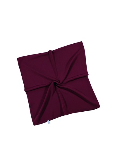 Mim Eşarp Mısırlı Eşarpları Medine Ipeği Büyük Boy Eşarp 110x110 Cm Bordo