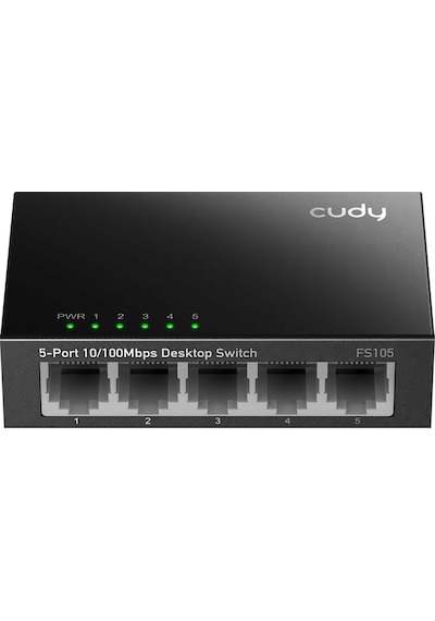 Cudy Fs105 5port 10/100mbps Duvar Montajlı Metal Masaüstü Switch