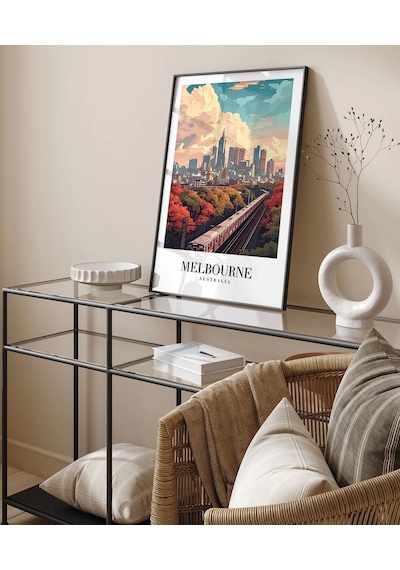 Çerçevesiz Poster Melbourne Tren İstasyonu
