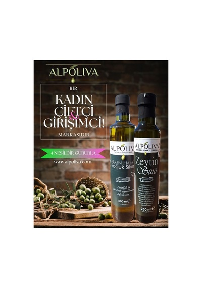Alpoliva 250 Ml Naturel Sızma Zeytinyağı Ve 250 Ml Zetin Sütü