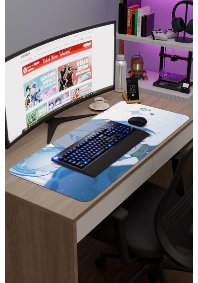 Freminet Genshin Impact Anime Gacha V3 - 90x40 Xxl Gaming Mouse Pad Fare Altlığı