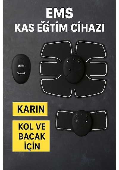 Titreşimli Ems Spor Aleti Karın Kol Ve Bacak Kas Yapma Cihazı 2025 Model Çok Renkli