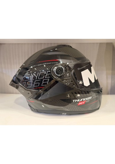 Kask Mt Thunder 4r Sv Luminence D1 Parlak Gri