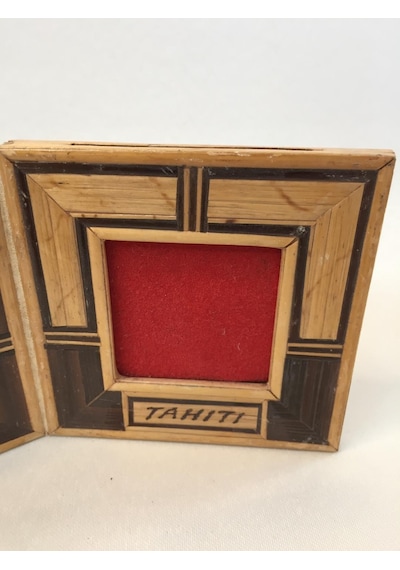 Çiftli Bambu Fotoğraf Çerçevesi 4,5x4,5 Cm