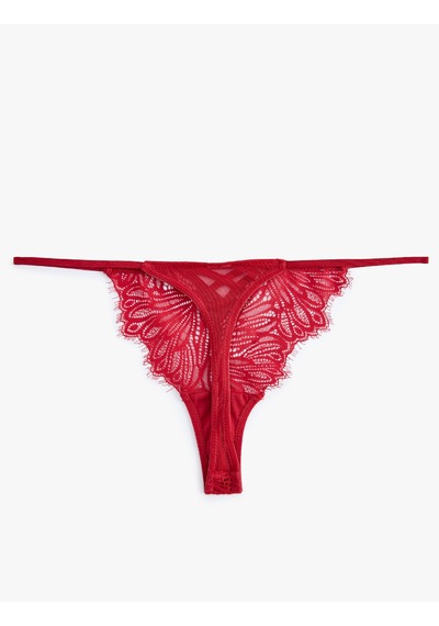 Koton Dantelli String Külot Kırmızı 5wlk30109mk Kırmızı