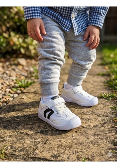 Mcdark Çocuk Unisex İlk Adım Sneaker Ayakkabı-beyaz