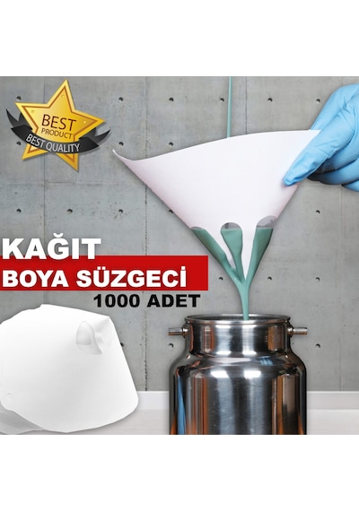 Özel Kutulu 190 Mikron Kağıt Boya Süzgeci 1000 Adet