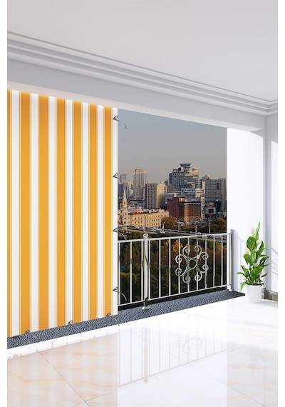 Balkon Perdesi, 350 X 250 Sarı Renkli. Balkon Perdesi-350 X 250-Sarı