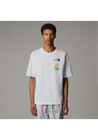 The North Face M Haven N Earth Ss Tee Graphic - Ap Erkek T-shirt-31539 Beyaz