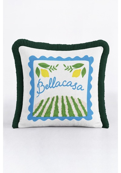 Akdeniz Limon Bahçe Motifli Saçaklı Yastık Kılıfı - Botanik Retro Mavi Siyah Püsküllü Kırlent Kılıfı Yalın Vadi Nektar Akdeniz Limon Bahçe Motifli Saçaklı Yastık Kılıfı - Botanik Retro Mavi Siyah Püsküllü Kırlent Kılıfı Yalın Vadi Nektar