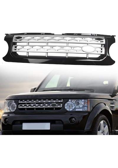 Land Rover Dıscovery 4 Gümüş-Siyah Ön Panjur 2010-2015
