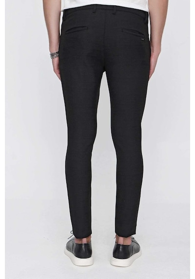 Efor P 1098 Slim Fit Siyah Spor Pantolon Siyah
