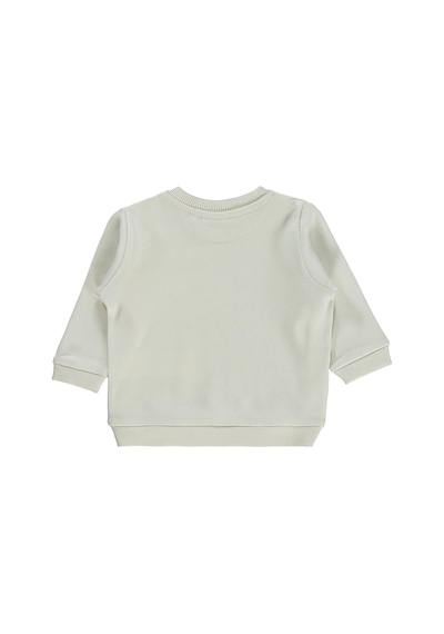 Civil Baby Need More Sleep Baskılı 6-18 Ay Sweatshirt - Fil Dişi